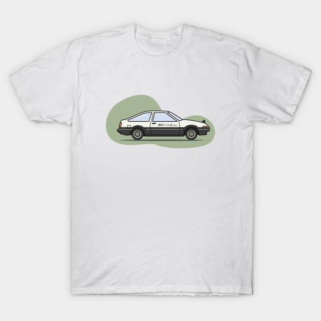 Ae86 - Initial D T-Shirt by OgyDesign